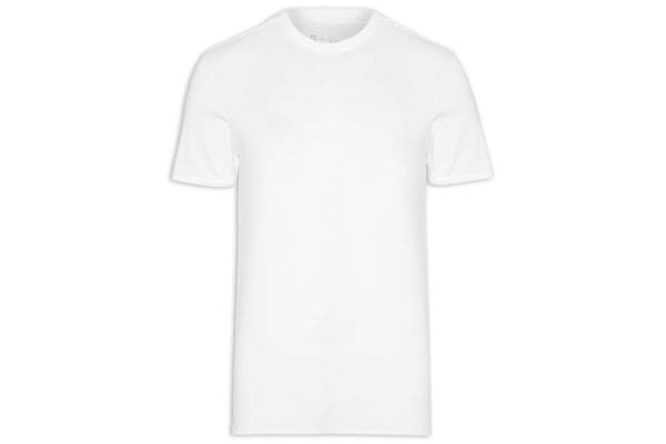 Camiseta Masculina Manga Curta Gola Careca M/M Logo - Branco