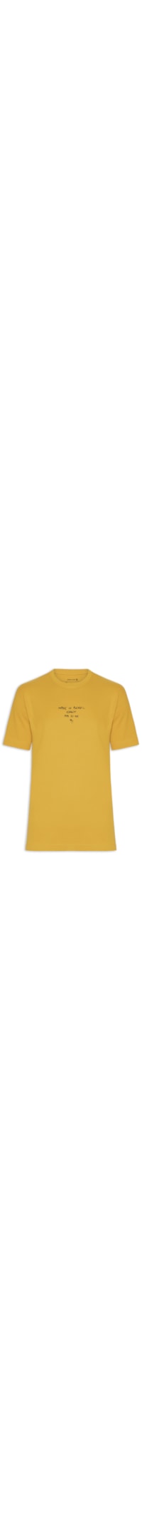 Camiseta Masculina Manga Curta Gola Careca Made In Brazil - Amarelo