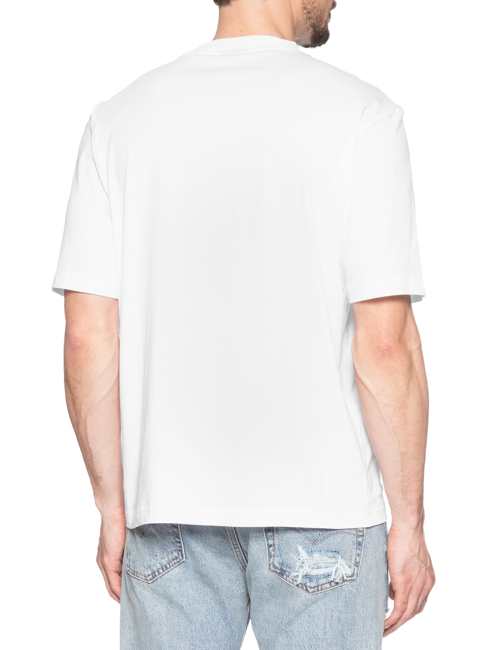 Camiseta Masculina Manga Curta Gola Careca Nedirix  Branco Hugo