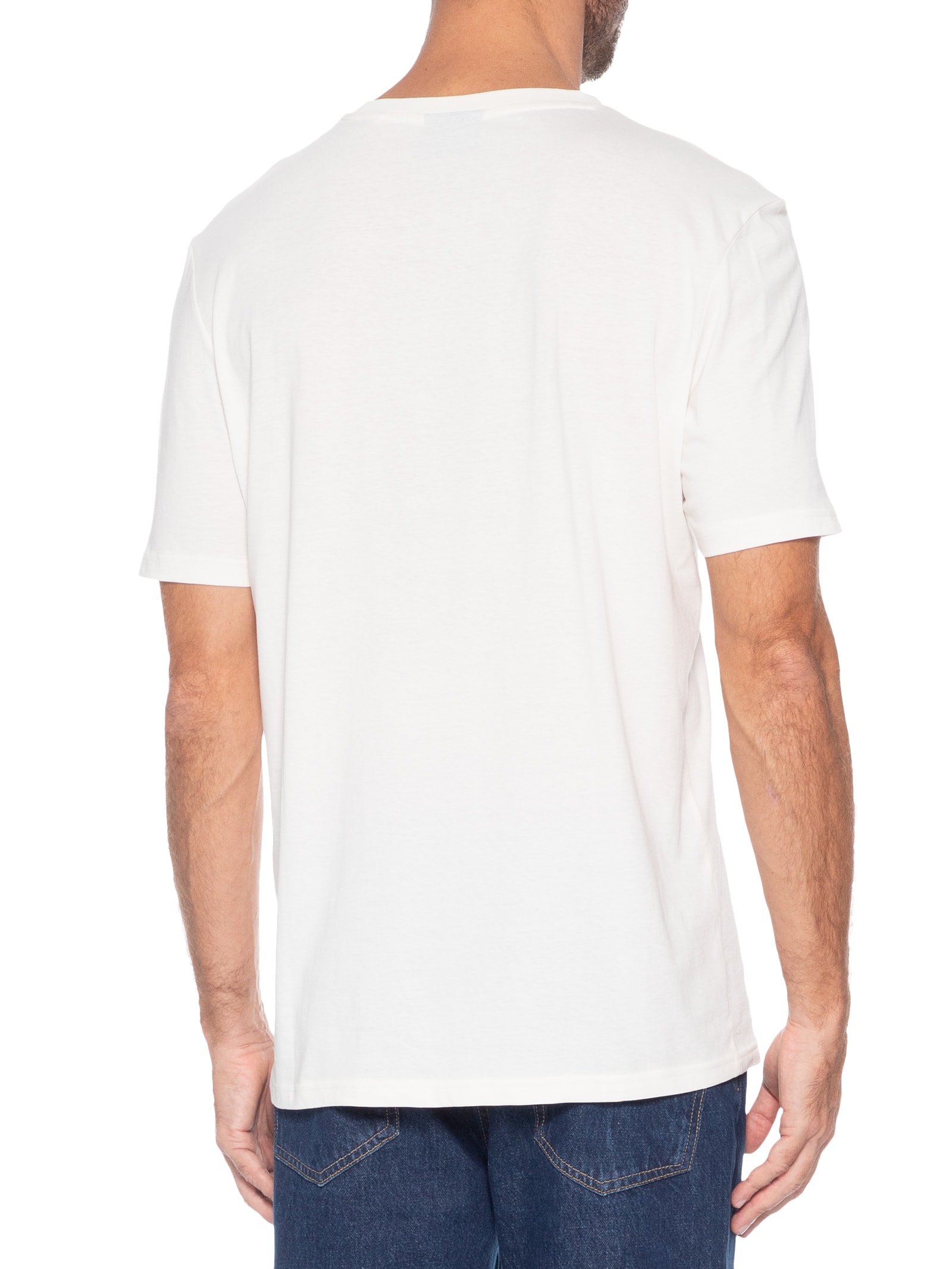 Camiseta Masculina Manga Curta Gola Careca Nemodo Branco Hugo