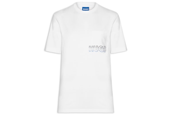 Camiseta Masculina Manga Curta Gola Careca Nogoste  - Branco