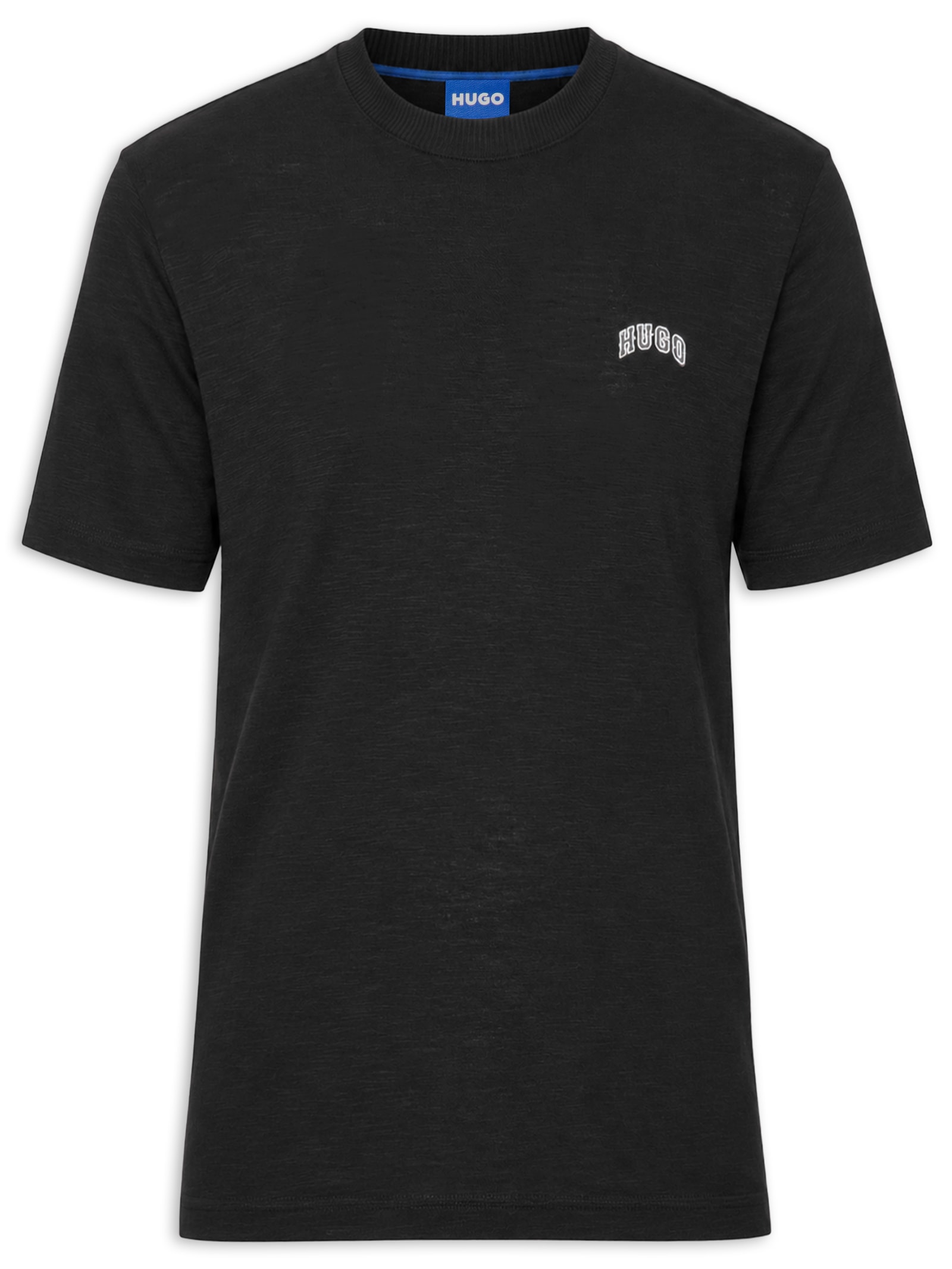 Camiseta Masculina Manga Curta Gola Careca Nowboi Preto Hugo