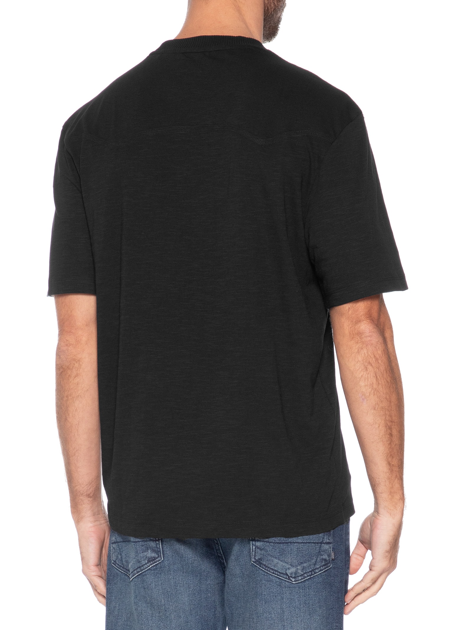 Camiseta Masculina Manga Curta Gola Careca Nowboi Preto Hugo