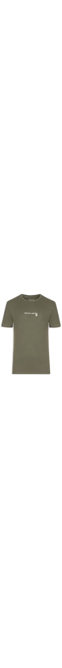 Camiseta Masculina Manga Curta Gola Careca Org Cotton - Verde