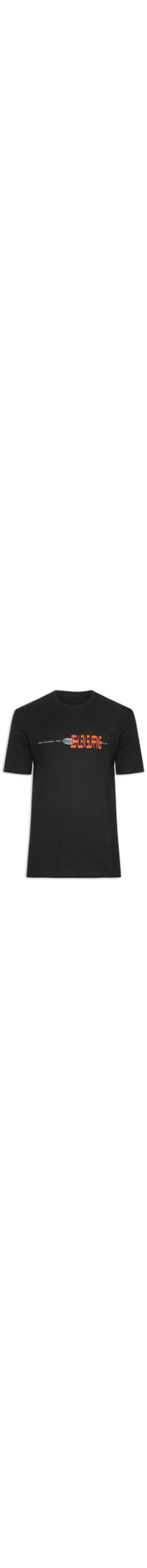 Camiseta Masculina Manga Curta Gola Careca Organic Rough Surfing Glitch - Preto
