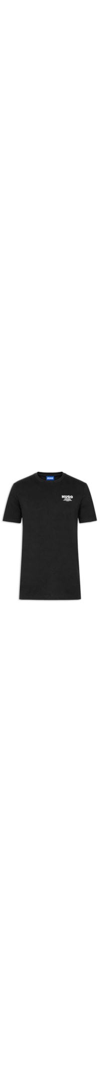 Camiseta Masculina Manga Curta Gola Careca - Preto