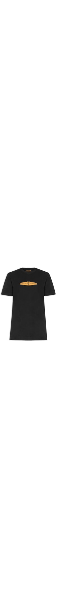 Camiseta Masculina Manga Curta Gola Careca Realm Over - Preto
