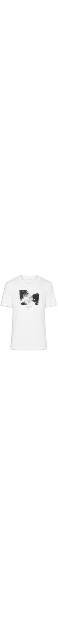 Camiseta Masculina Manga Curta Gola Careca Regular Vintage Amazon Journ - Branco