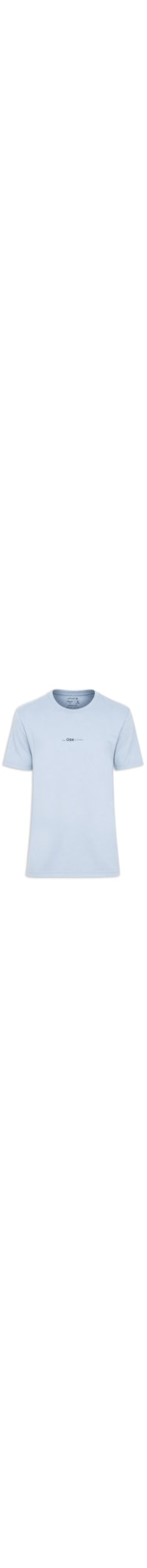 Camiseta Masculina Manga Curta Gola Careca Regular Vintage Osk - Azul