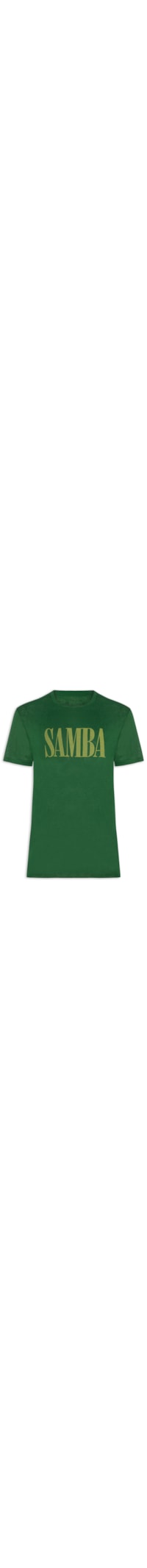 Camiseta Masculina Manga Curta Gola Careca Samba Light Linen - Verde