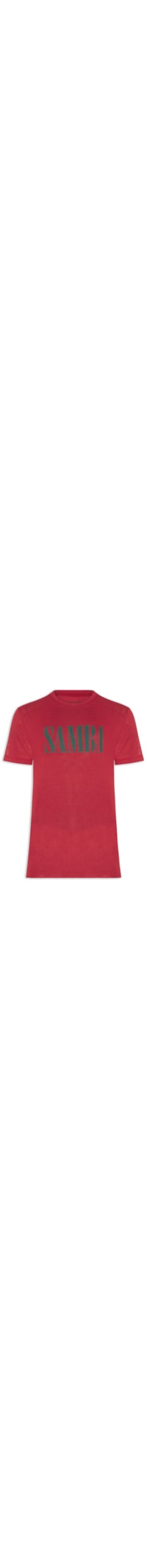 Camiseta Masculina Manga Curta Gola Careca Samba Light Linen - Vermelho