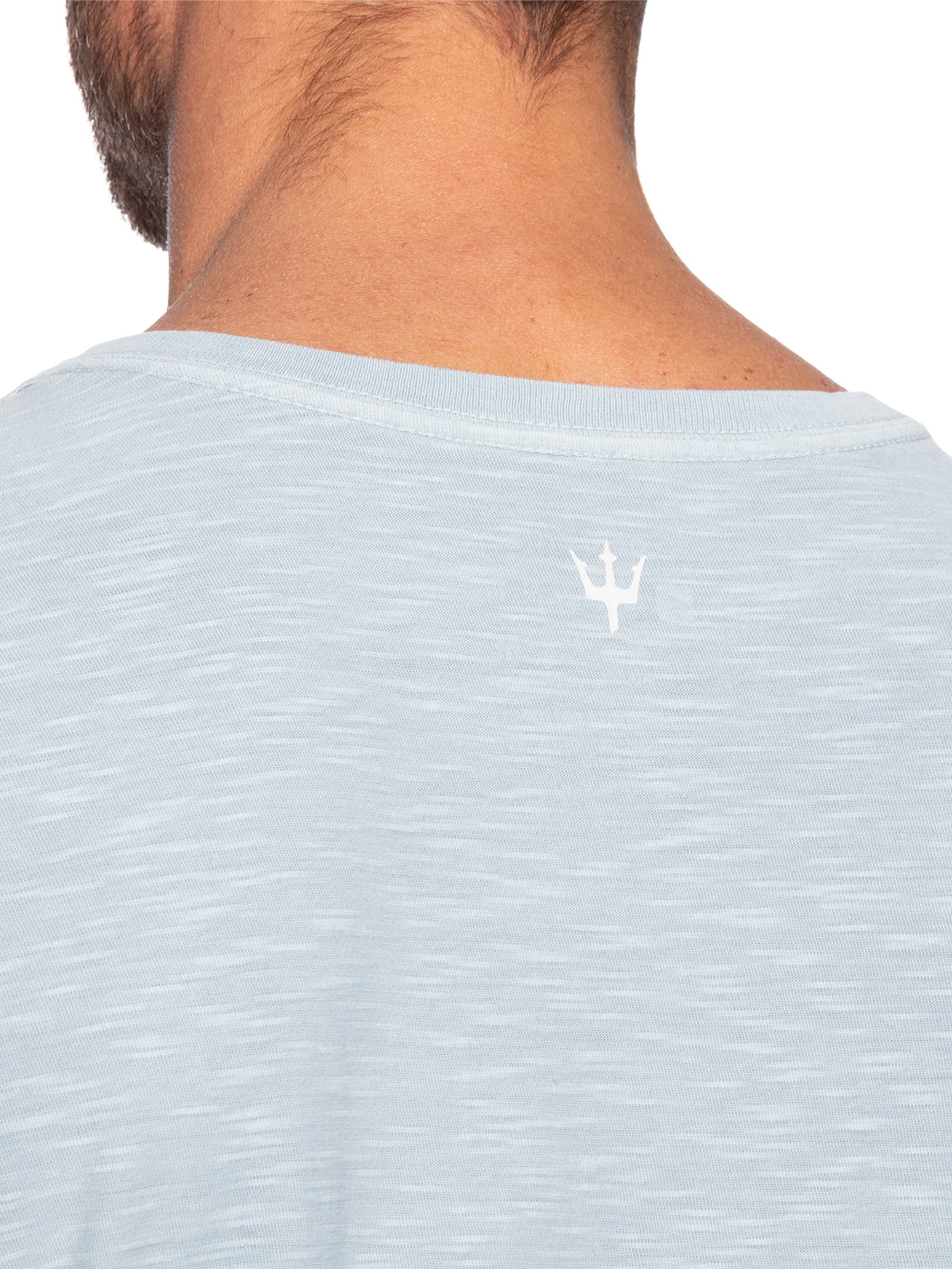 Camiseta Masculina Manga Curta Gola Careca Slim Rough Surfing Arpoador Slim -Azul Osklen