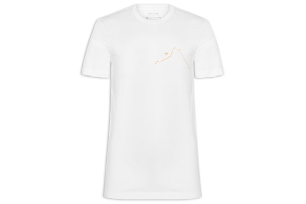 Camiseta Masculina Manga Curta Gola Careca Slim Stone Srfng Scribble - Branco