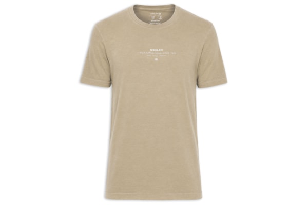 Camiseta Masculina Manga Curta Gola Careca Slim Stone Winter EXP - Bege