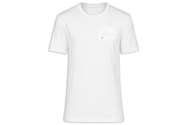 Camiseta Masculina manga Curta Gola Careca Slim Vintage Carimbo Laboratório - Branco