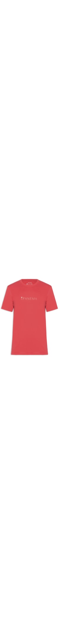 Camiseta Masculina Manga Curta Gola Careca Slim Vintage Ipanema - Vermelho