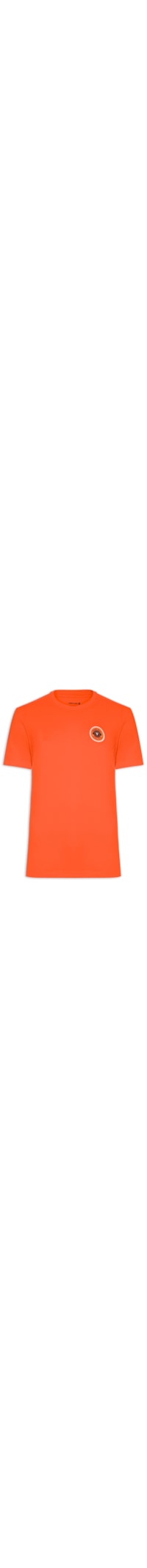 Camiseta Masculina Manga Curta Gola Careca Slim Vintage Surf Wax - Laranja