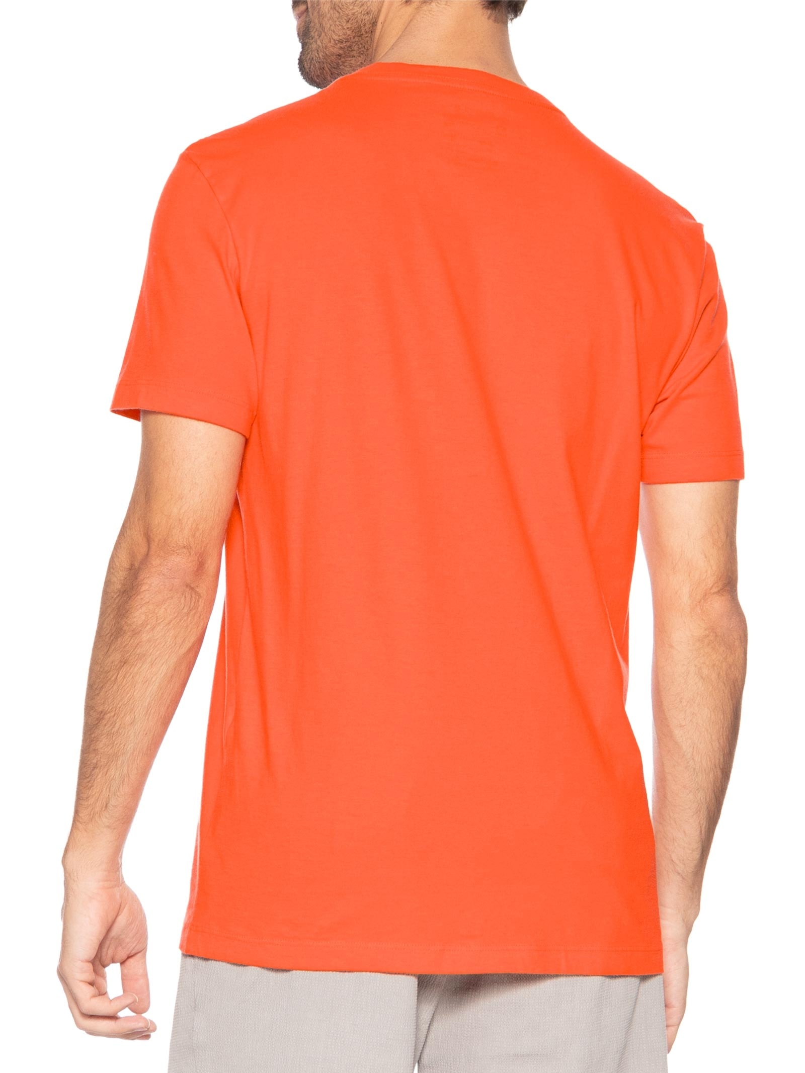 Camiseta Masculina Manga Curta Gola Careca Slim Vintage Surf Wax Laranja Osklen