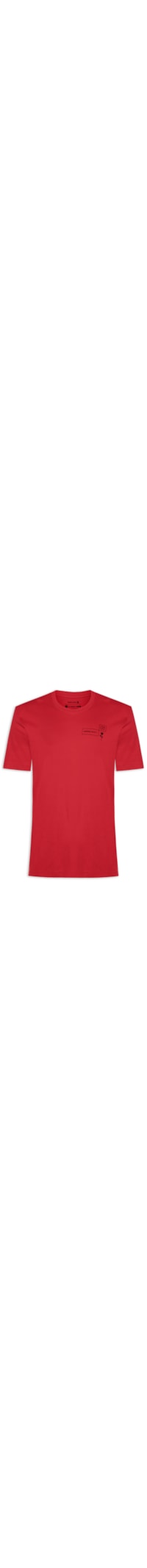 Camiseta Masculina Manga Curta Gola Careca STC Collection - Vermelho