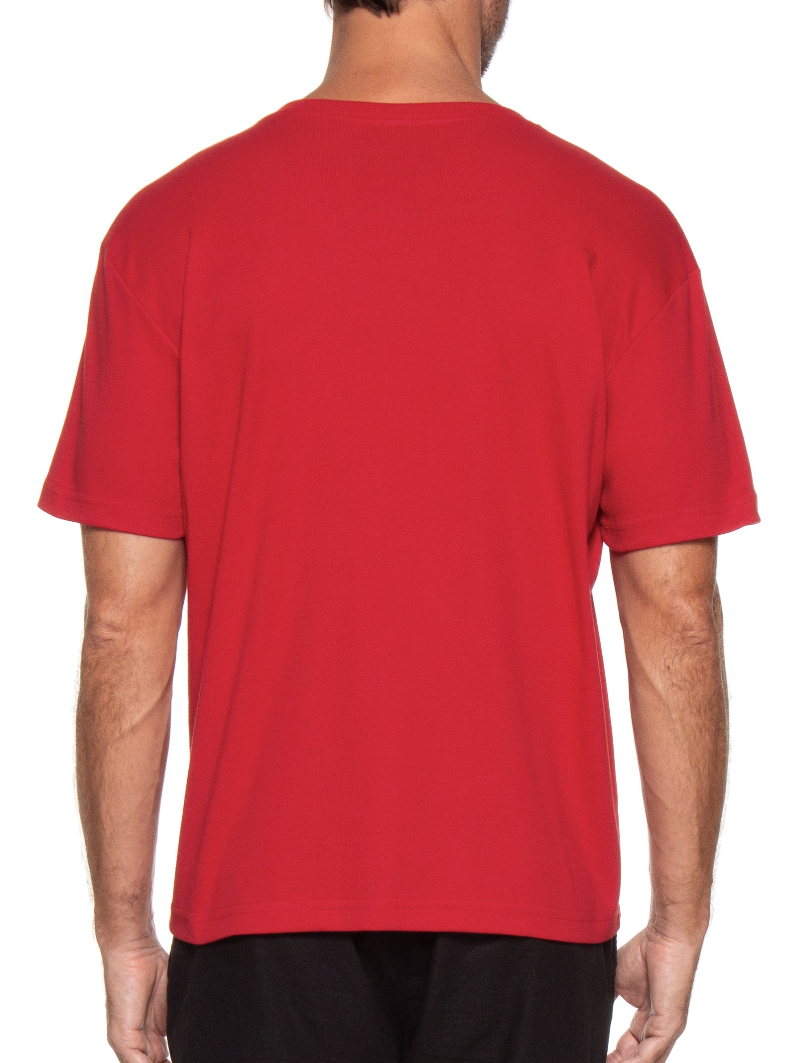 Camiseta Masculina Manga Curta Gola Careca STC Collection Vermelho Osklen