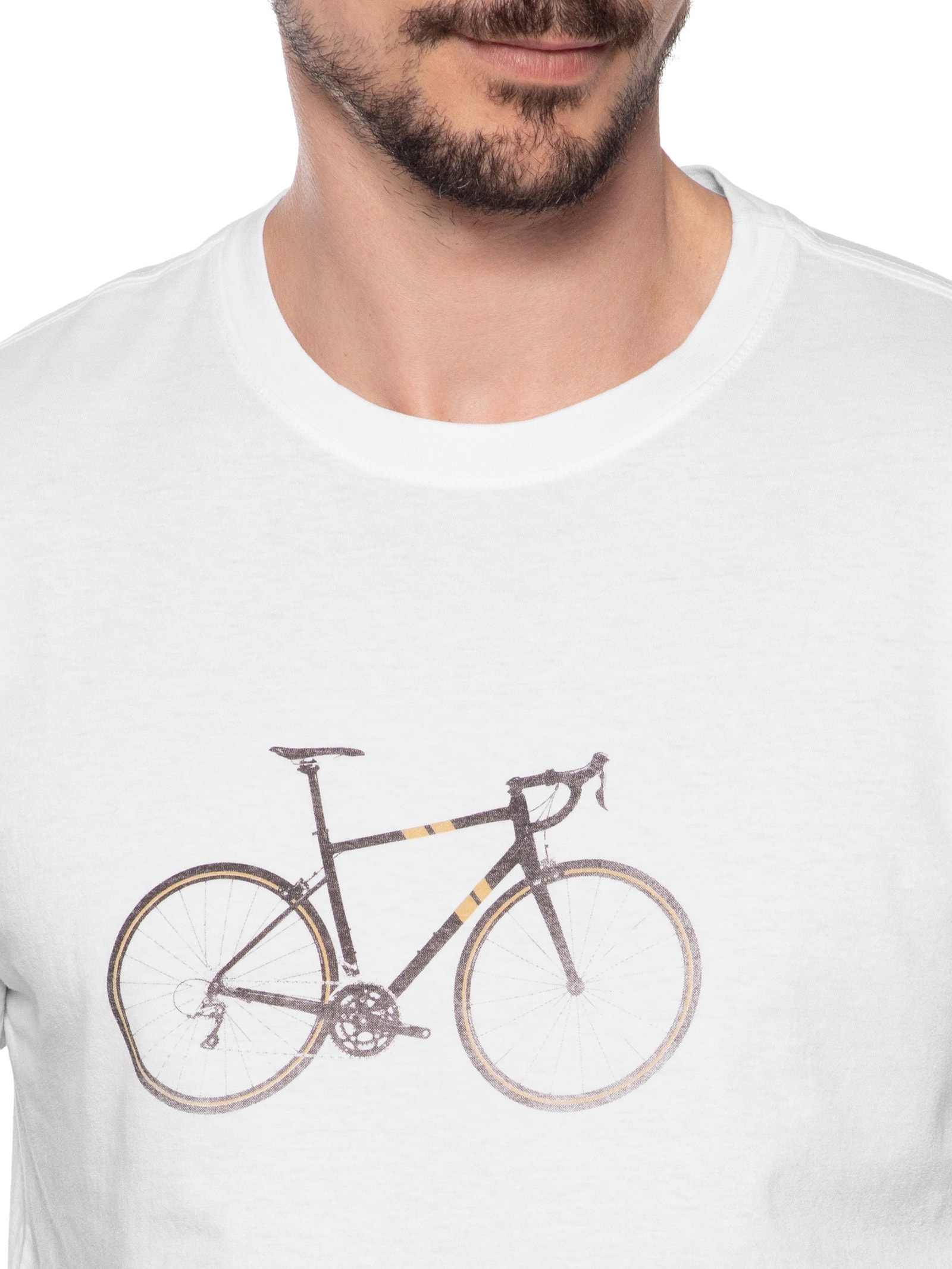 Camiseta Masculina Manga Curta Gola Careca Stone Cycling 02 Branco Osklen