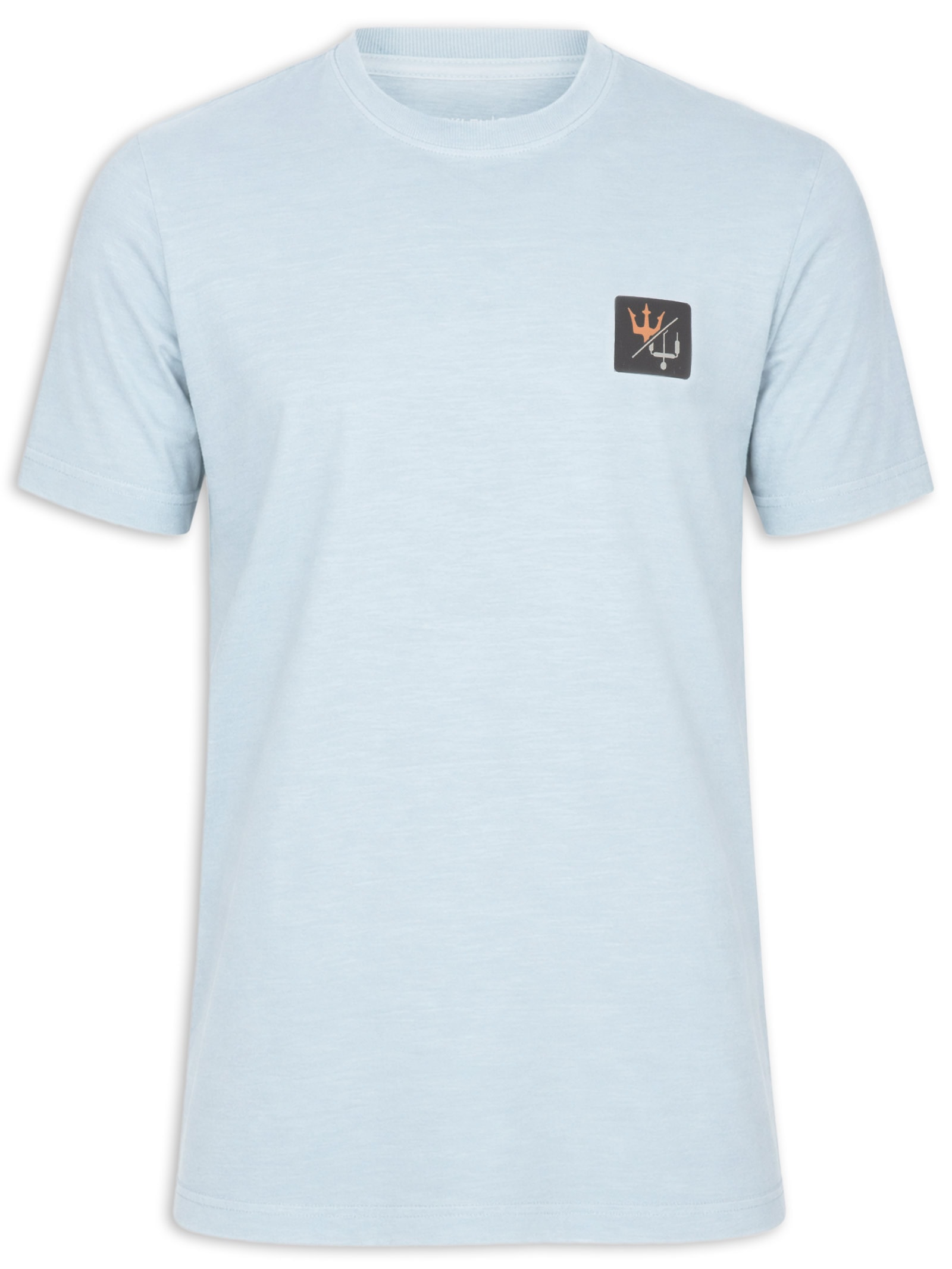 Camiseta Masculina Manga Curta Gola Careca Stone Kiteicon Azul Osklen