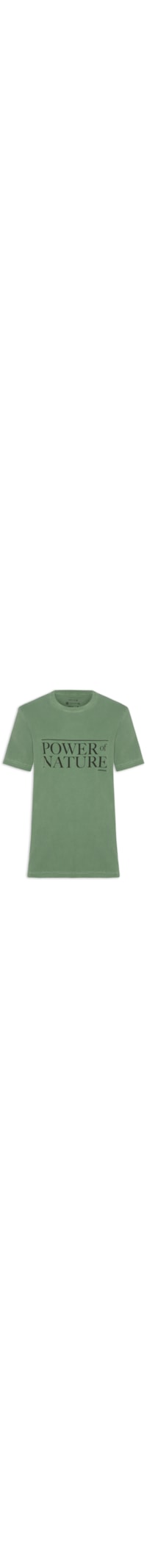 Camiseta Masculina Manga Curta Gola Careca Stone Power Of Nature - Verde