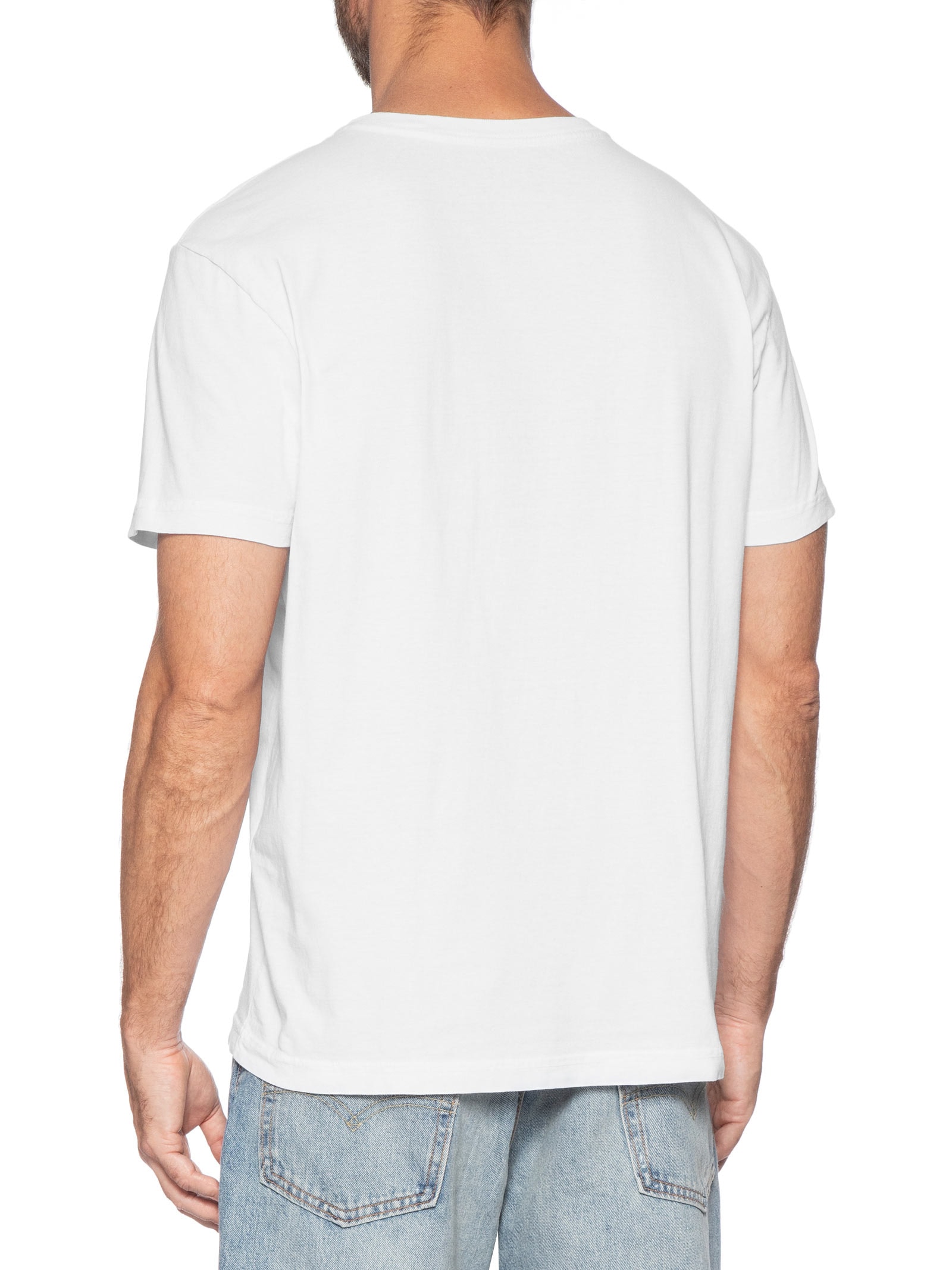 Camiseta Masculina Manga Curta Gola Careca Stone Realm Branco Osklen