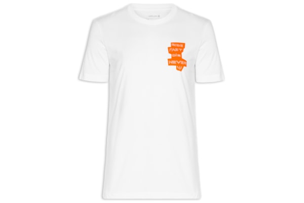 Camiseta Masculina Manga Curta Gola Careca Stone Ride Fast - Branco