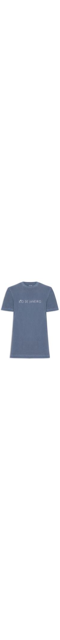 Camiseta Masculina Manga Curta Gola Careca Stone Rio - Azul