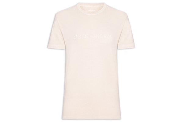 Camiseta Masculina Manga Curta Gola Careca Stone Rio - Rosa