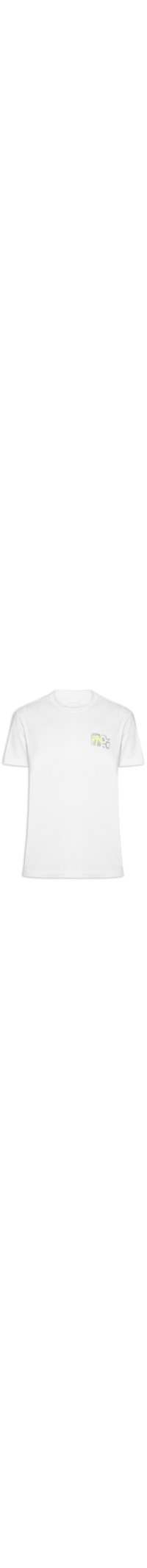 ?Camiseta Masculina Manga Curta Gola Careca Stone Seaside View - Branco