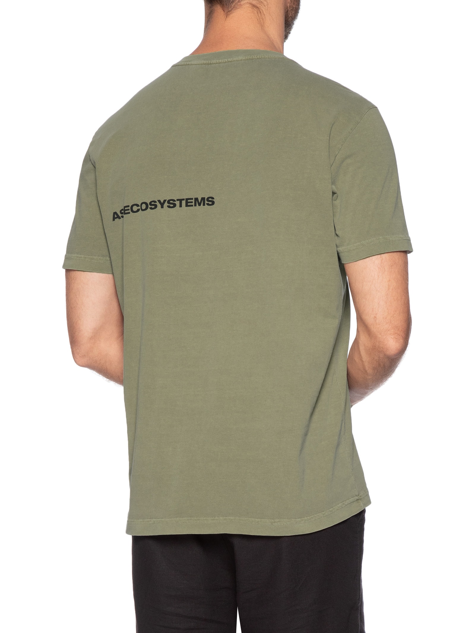 Camiseta Masculina Manga Curta Gola Careca Stone See Cities As Ecosystems Bege Osklen