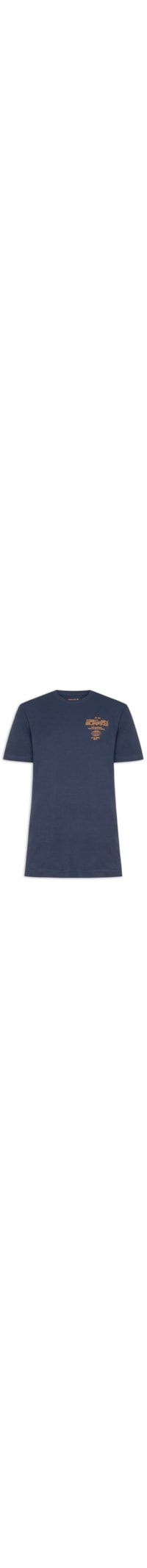 Camiseta Masculina Manga Curta Gola Careca Surginf Tag Over - Azul