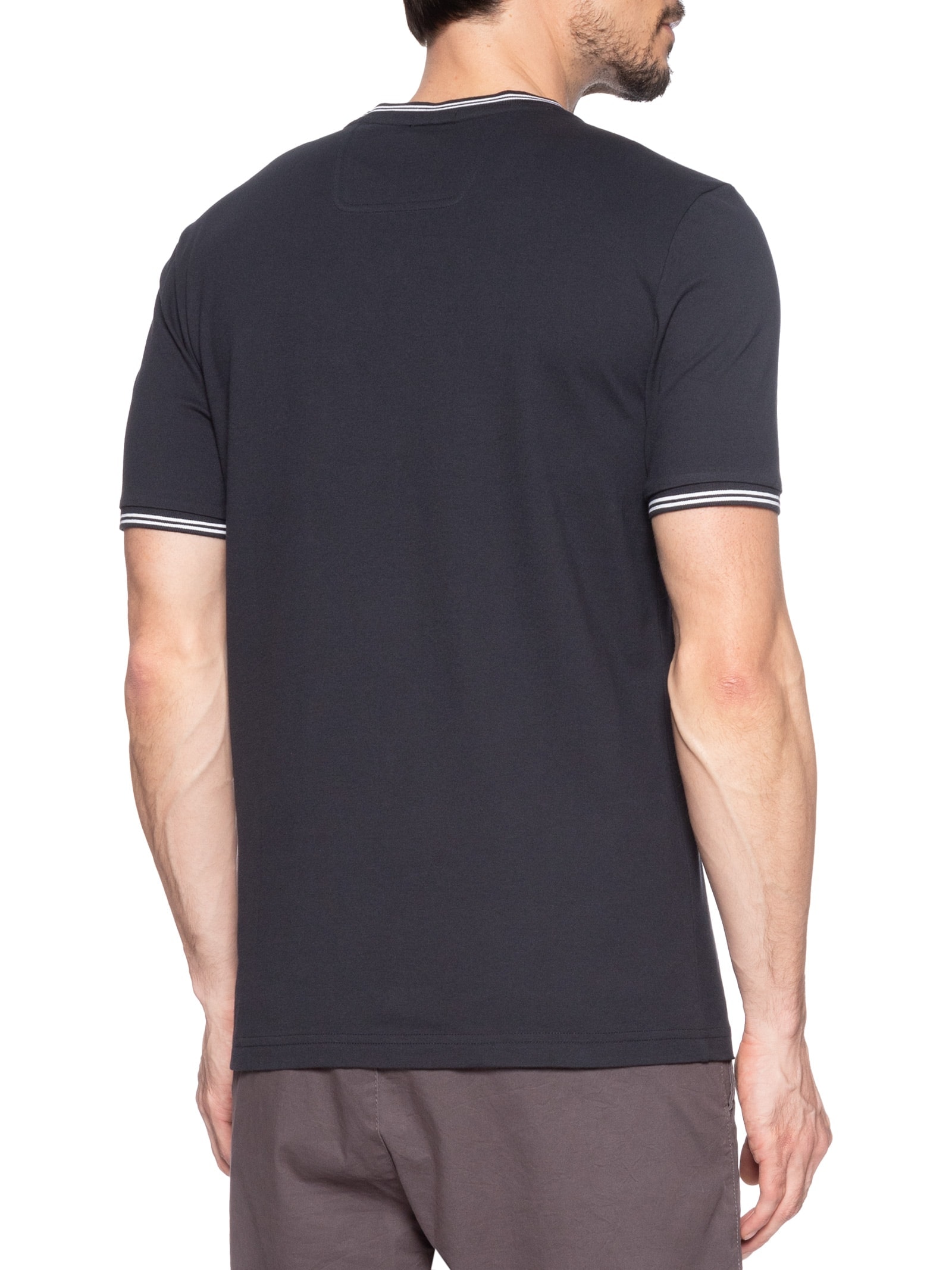 Camiseta Masculina Manga Curta Gola Careca Taul Azul Boss
