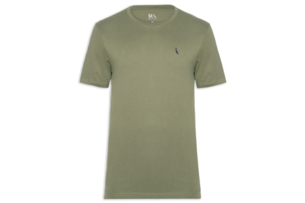 Camiseta Masculina Manga Curta Gola Careca - Verde