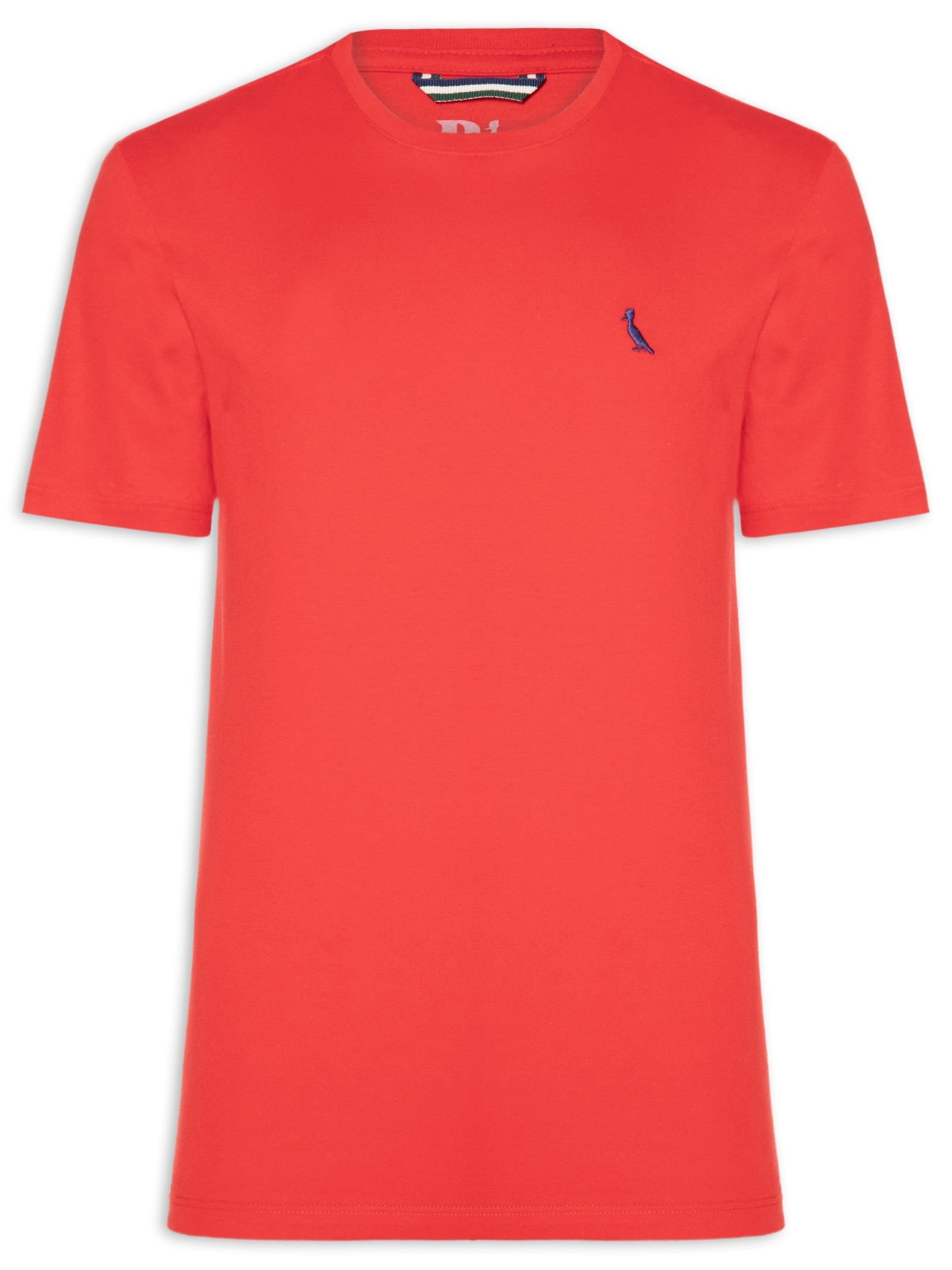 Camiseta Masculina Manga Curta Gola Careca Vermelho Reserva