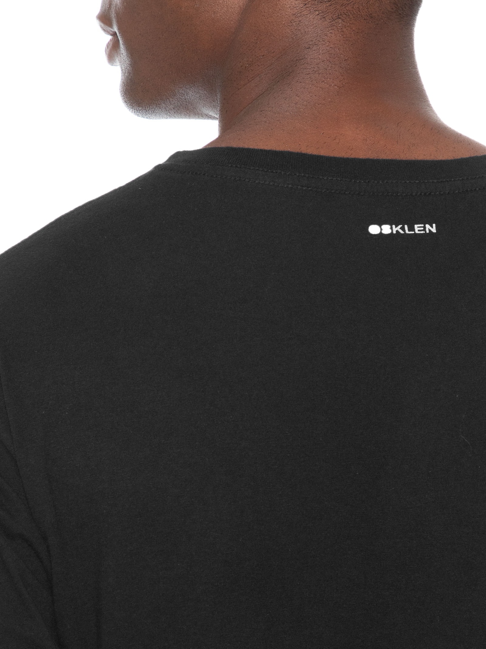 Camiseta Masculina Manga Curta Gola Careca Vintage Calçadão Preto Osklen