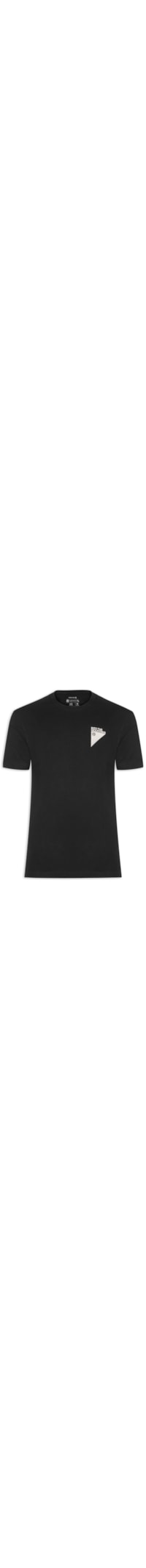 Camiseta Masculina Manga Curta Gola Careca Vintage Carimbo Mountains - Preto