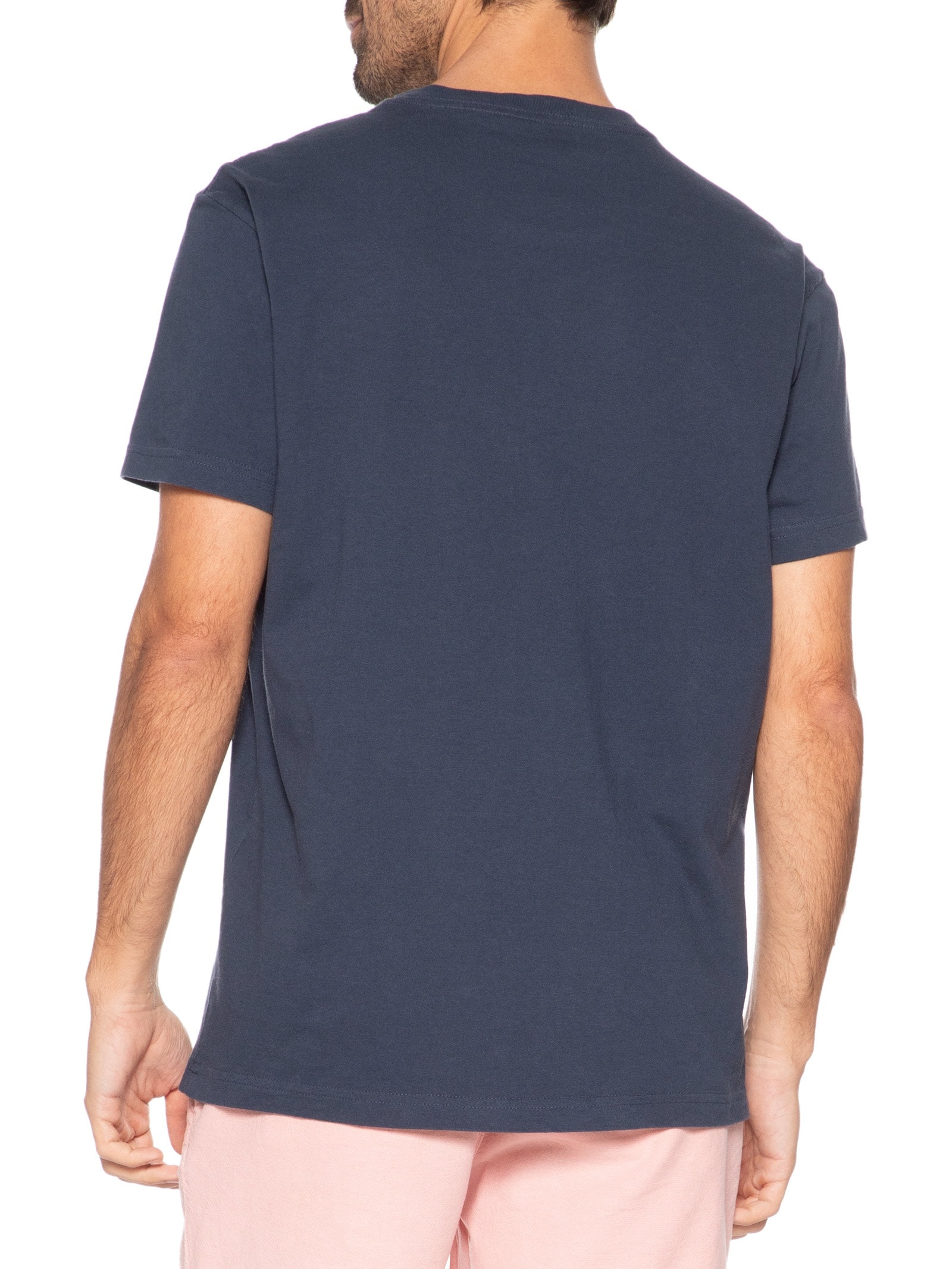 Camiseta Masculina Manga Curta Gola Careca Vintage Estrela Do Mar  Azul Osklen