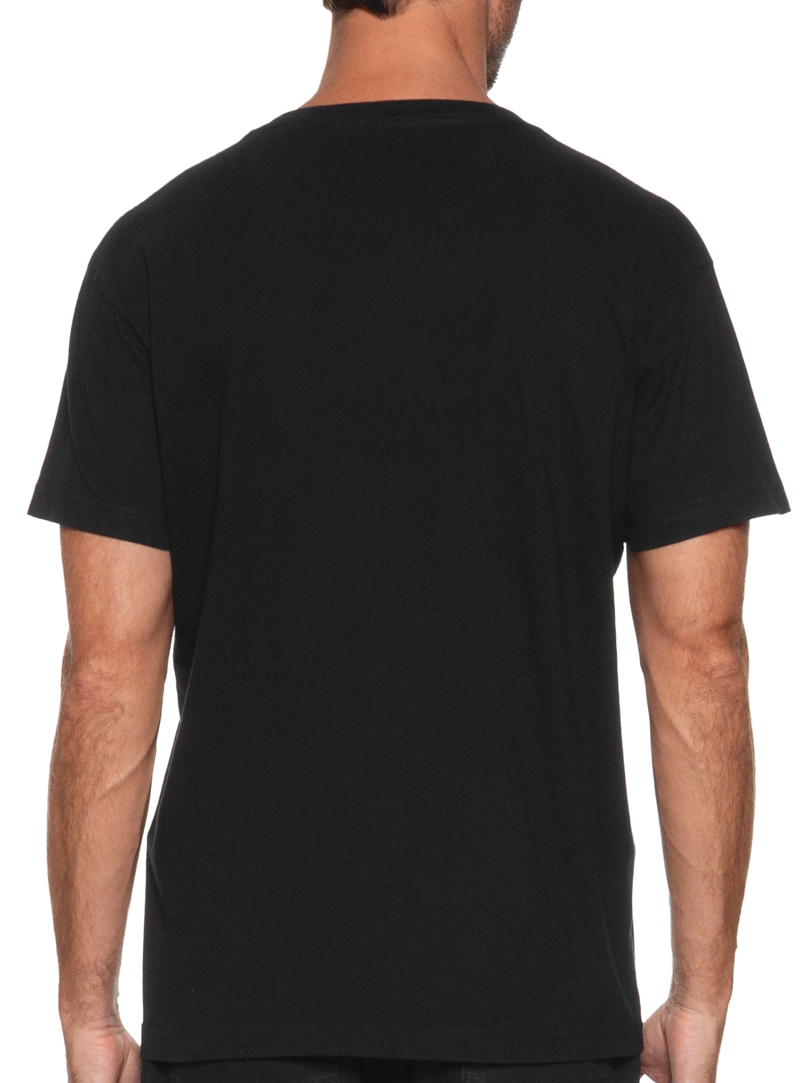 Camiseta Masculina Manga Curta Gola Careca Vintage Human Rights Preto Osklen