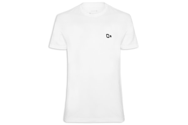 Camiseta Masculina Manga Curta Gola Careca Vintage New Icon - Branco