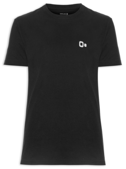 Camiseta Masculina Manga Curta Gola Careca Vintage New Icon – Preto