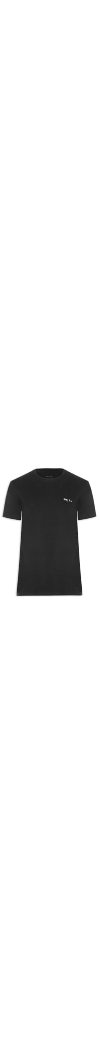 Camiseta Masculina Manga Curta Gola Careca Vintage Paper Type - Preto