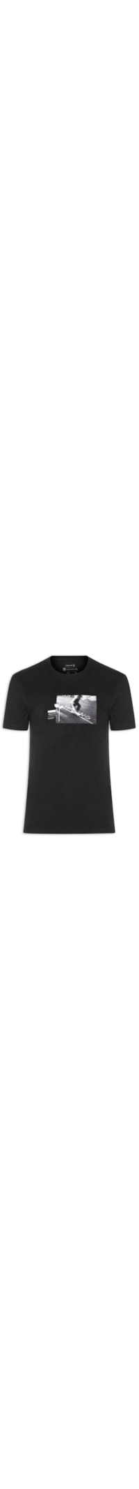 Camiseta Masculina Manga Curta Gola Careca Vintage Sk8 Rose - Preto