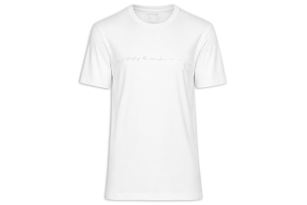 Camiseta Masculina Manga Curta Gola Careca Vintage Stm Classic - Branco