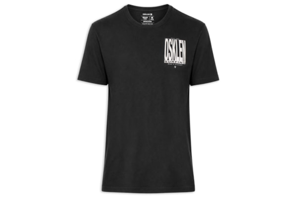 Camiseta Masculina Manga Curta Gola Careca Vintage Surf Blocks - Preto