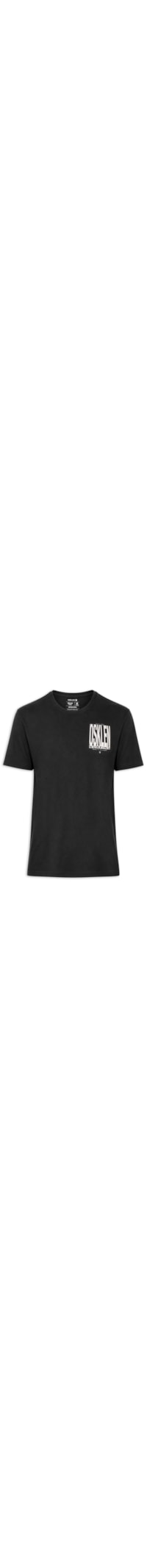 Camiseta Masculina Manga Curta Gola Careca Vintage Surf Blocks - Preto
