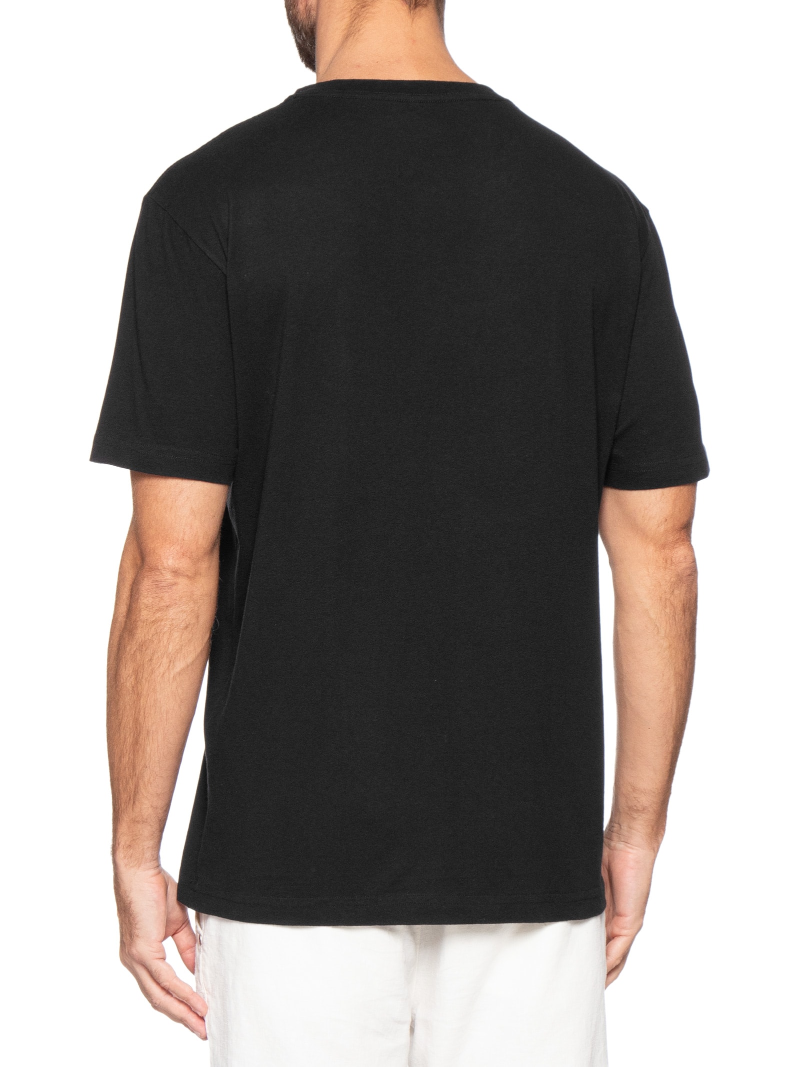 Camiseta Masculina Manga Curta Gola Careca Vintage Surf Blocks Preto Osklen