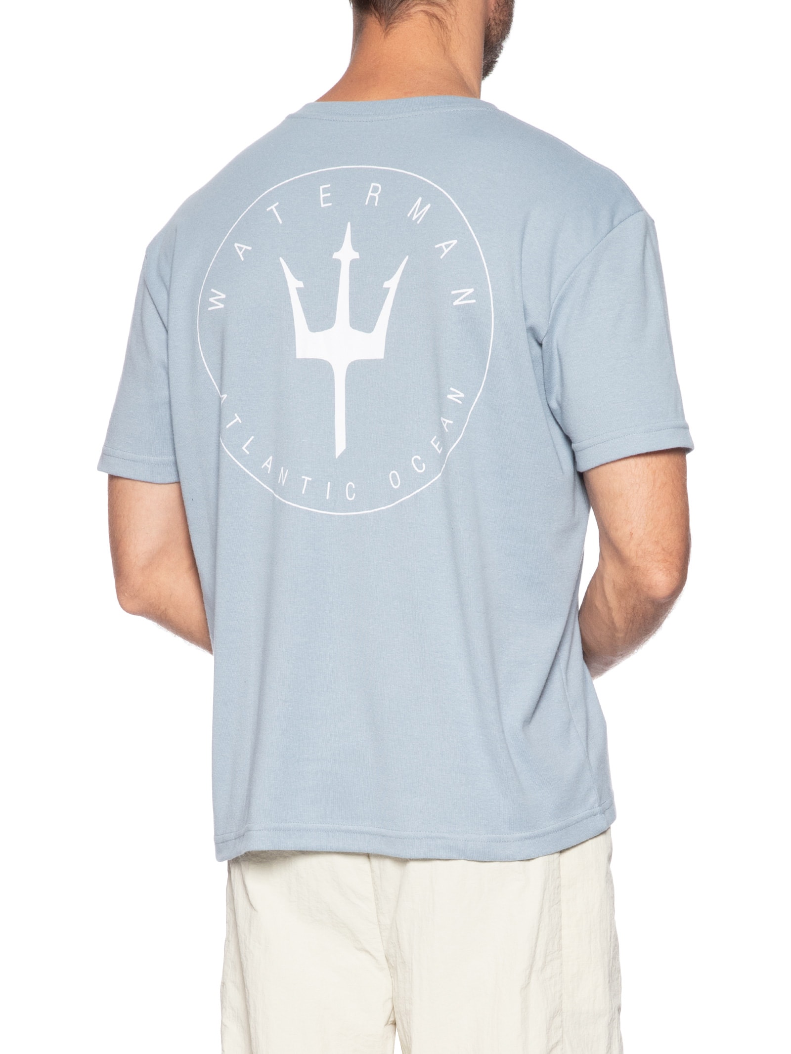 Camiseta Masculina Manga Curta Gola Careca Waterman Over Azul Osklen
